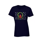 Tartan Apparel Christmas Owl T-Shirt in Navy