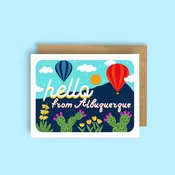 Albuquerque Hello - Greeting Card