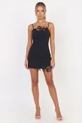 Antiparos Cutwork Mini Dress