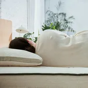 Avocado Green Pillow: Adjustable Organic Bed Pillow