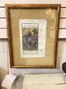 15x19  Gold Framed Persian Manuscipt-Hand Painted