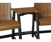 Amish AC6 Classic Balcony Chair (2) & TeTe Table Cedar Top/ Black Base