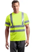 Class 3 Short Sleeve Snag-Resistant Reflective T-Shirt - CS408 - Logo Full Back
