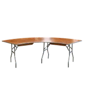 30" x 84" Serpentine Table