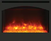 Amantii – 31″ Zero Clearance Fireplace with 32″ x28″ Arch Steel Surround