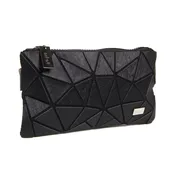 AIKO-MOZAIKO BAN.A.SOI-GEOMETRIC BLACK FROST FANNYPACK SMALL AND CUTE