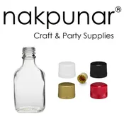 100 ml Flask Glass Bottle with Tamper Evident Cap