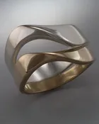 14k Gold and Sterling Silver Ring