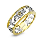 18K Floral Vine Diamond Ring