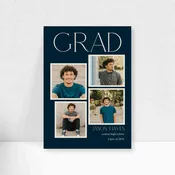 5x7 Double Sided Flat Card - GRAD ( Blue Grad Stripes-1)