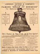 1888 Belle of Bourbon Sour Mash Large Broadside, One Page Advertisement, Morning Oregonian Newspaper