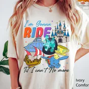 2024 Matching Family Trip Magic Kingdom Shirts, I’m Gonna Ride Til I Can’t No More T-shirt