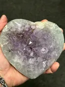 Amethyst Large Heart from Uruguay (#1022)
