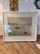 Antique Framed Watercolor 13.5"W x 12"T