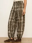 Balloon Pant in Linden Plaid