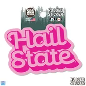 3.5" Pink Hail State Sticker