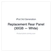 iPod 3G — Replacement Rear Panel (30GB — White)