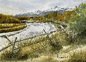 Lost River View original watercolor — Saddletree Gallery & Framing