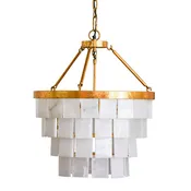 4 Tier Alabaster Chandelier