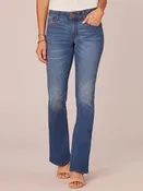 "Ab"solution® Artisanal Blue Denim Itty Bitty Bootcut Jeans
