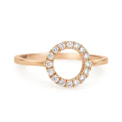 Circle Round Diamond Modern Fashion Ring