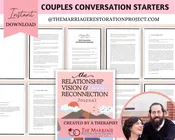 Couples Communication Worksheets & Journal | Downloadable & Printable