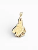 Bone Burro Carved Pendant