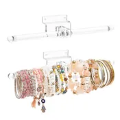 #1328x2  2 Pcs Set 2 Way Acrylic Slatwall Accessories Display