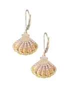 14K Multicolored Sapphire Sunrise Earrings