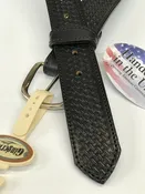 Byrd's by Gingerich Heritage Leather Black Basket Stamp Men's Leather Belt