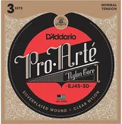 D'Addario EJ45 Silver Classical Guitar Strings 3-Pack