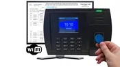 Proximity Time Clock | GeoProx 110NT Wifi | RFID  tag or badge | Accurate and Reliable Software, 90 days FREE Support. 1 year warranty. 4 pay rates. NO SUBSCRIPTIONS. Includes 25 free tags or badges.