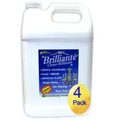 Brilliante Crystal Chandelier Cleaner Gallon Refill Bottle 128oz (4 Pack)