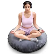 Cheer Collection 36" Round Floor Pillow for Meditation - Yoga Cushion with Insert