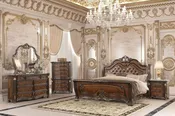 BELLA NOTTE BEDROOM 4 pc king set , includes: king bed, 1 nightstand, 1 dresser and 1 mirror