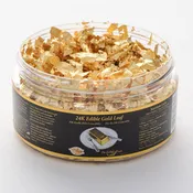24K Edible Gold Leaf Flakes