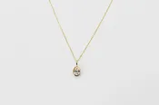 0.50Ct Lab Grown Pear Shaped Diamond Bezel Pendant