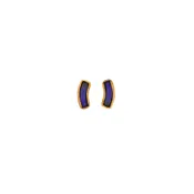 Arc Post Earrings - Cobalt