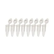 0.2ml SnapStrip 8-strip Tubes with Individually Attached Dome Cap, Clear