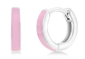 11mm Enamel Huggies - Pink