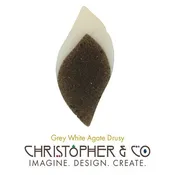 Grey White Agate — Custom Artisan Jewelry | Unique Gemstones | Christopher & Co.