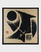 1973 Wood Block Print on Japanese Paper by Chen Ting-Shih