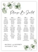 Seating Chart - Greenery 18