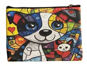 22Tote 50520SP SWEET PEA Multicolor Dog Coin Purse