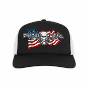 American Flag Poly Mesh Foam Front Trucker Cap