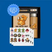 3D UV-DTF Stickers | Full Color