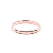 14K ROSE GOLD 2MM WEDDING BAND, SZ 5.5