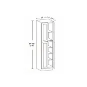 D1 | Natural Shaker Utility Pantry Double Door Cabinets