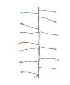 240 Multi Color Fairy LED Twinkle Cluster Light Set, 8 foot