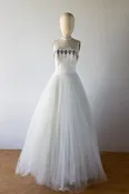 David Fielden Ivy Tulle Dress DR39 — Ivory
